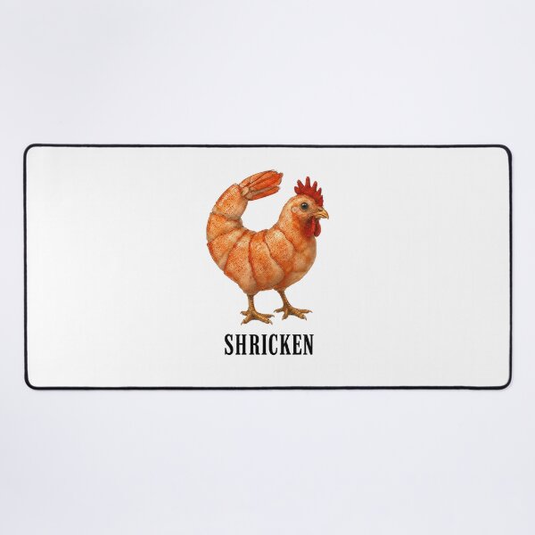 Item preview, Shricken Funny Shrimp Chicken Memes Seafood Poultry Pun designed and sold by Abirtom.