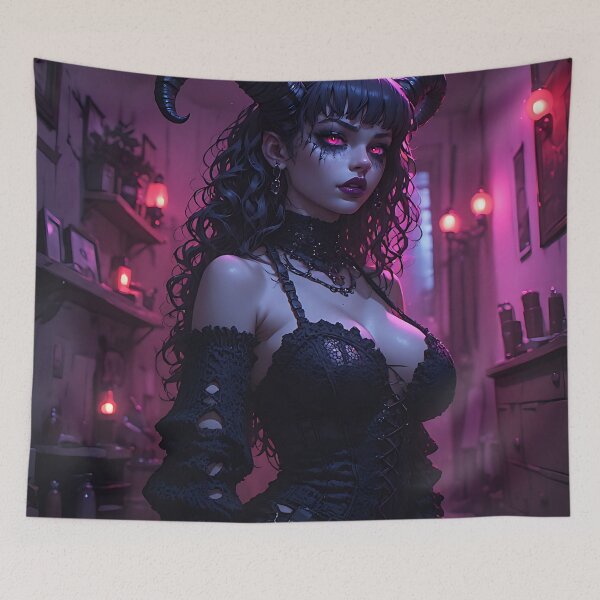 Item preview, Hot Goth Monster Girl Anime Woman Succubus Demon designed and sold by Your New Fixation.