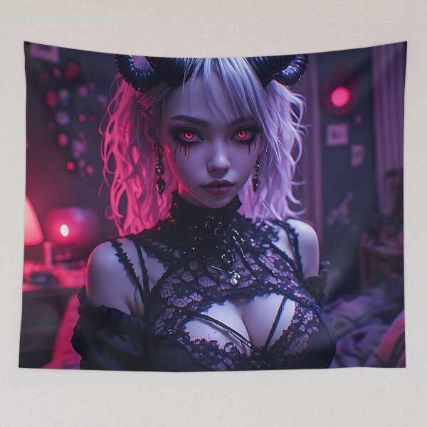 Item preview, Hot Goth Monster Girl Anime Woman Succubus Demon designed and sold by Your New Fixation.