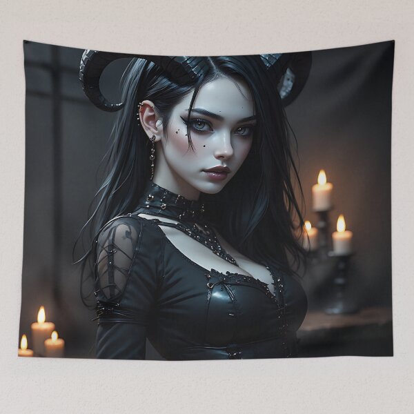 Item preview, Hot Goth Monster Girl Anime Woman Succubus Demon designed and sold by Your New Fixation.