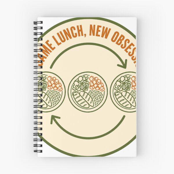 Item preview, Same lunch, new obsession, AuDHD badge designed and sold by BoosterShop.