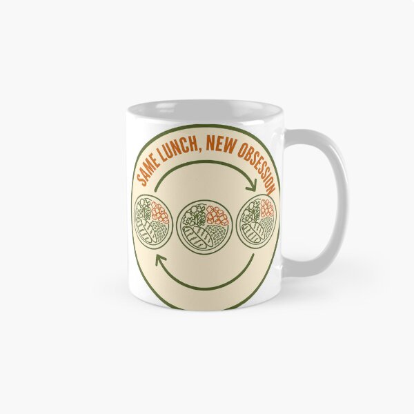 Item preview, Same lunch, new obsession, AuDHD badge designed and sold by BoosterShop.