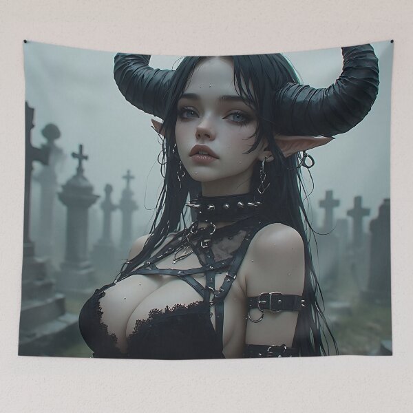 Item preview, Hot Goth Monster Girl Anime Woman Succubus Demon designed and sold by Your New Fixation.