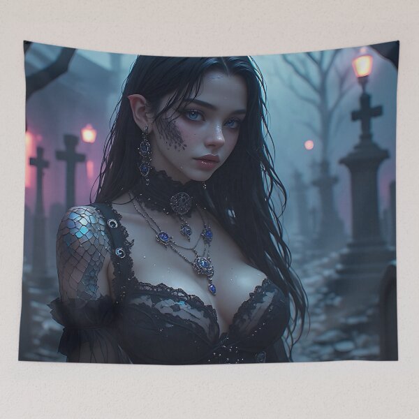 Item preview, Hot Goth Monster Girl Anime Woman Succubus Demon designed and sold by Your New Fixation.