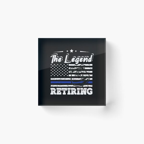Item preview, The Legend Retiring American Flag Thin Blue Line designed and sold by desortxtorf.