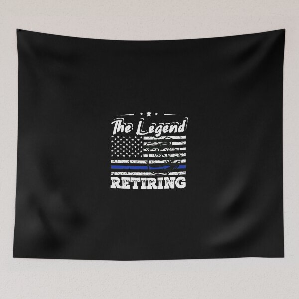 Item preview, The Legend Retiring American Flag Thin Blue Line designed and sold by desortxtorf.
