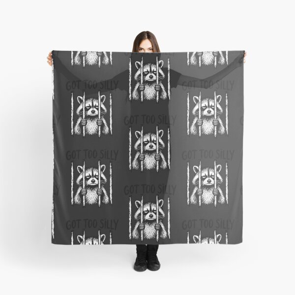 Item preview, Grumpy Got Too Silly Raccoon Behind Bars designed and sold by Lozarux.