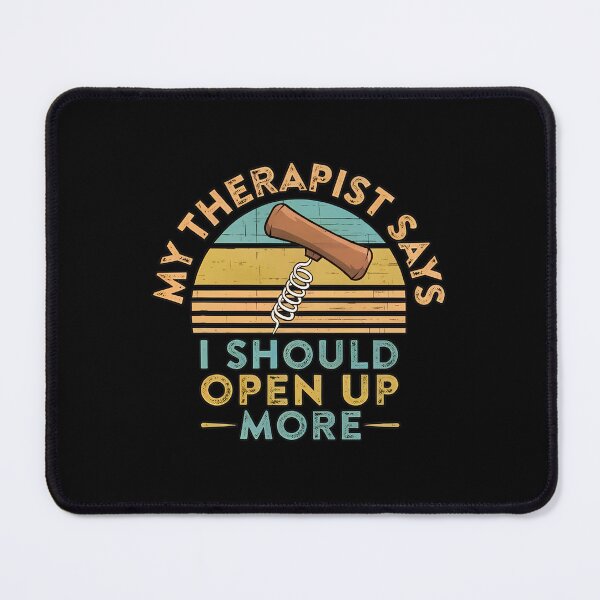 Item preview, Therapist Says Open Up More Corkscrew Vintage Sunset designed and sold by paulisihbogut.
