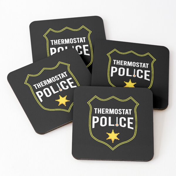 Item preview, Thermostat Police Shield Funny Temperature Control Gag designed and sold by pewittktvarner.