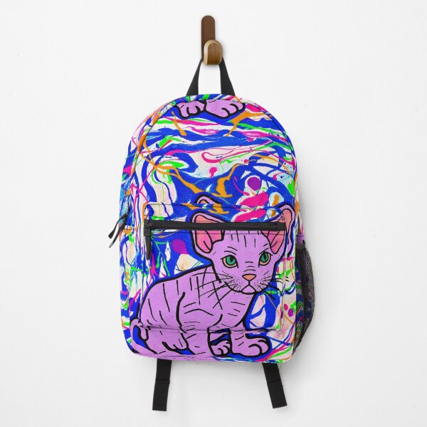 Item preview, Catnip Haze - Psychedelic Sphynx Cat designed and sold by artbycassia.