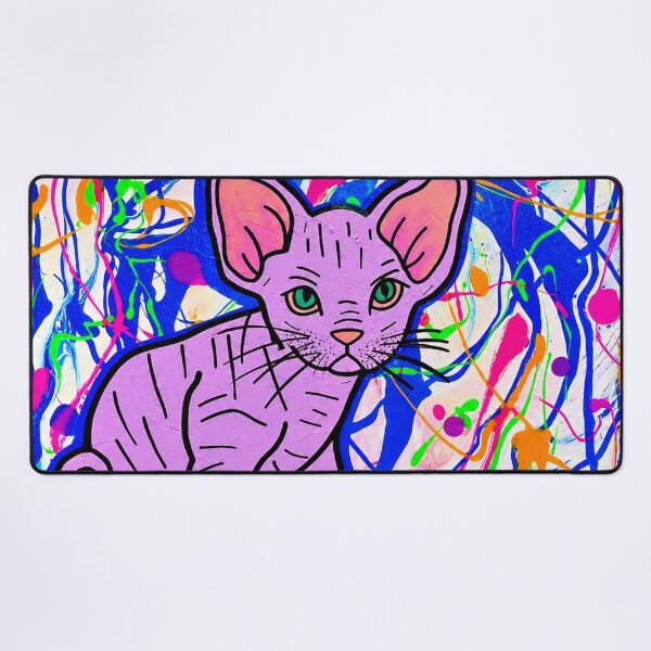 Item preview, Catnip Haze - Psychedelic Sphynx Cat designed and sold by artbycassia.