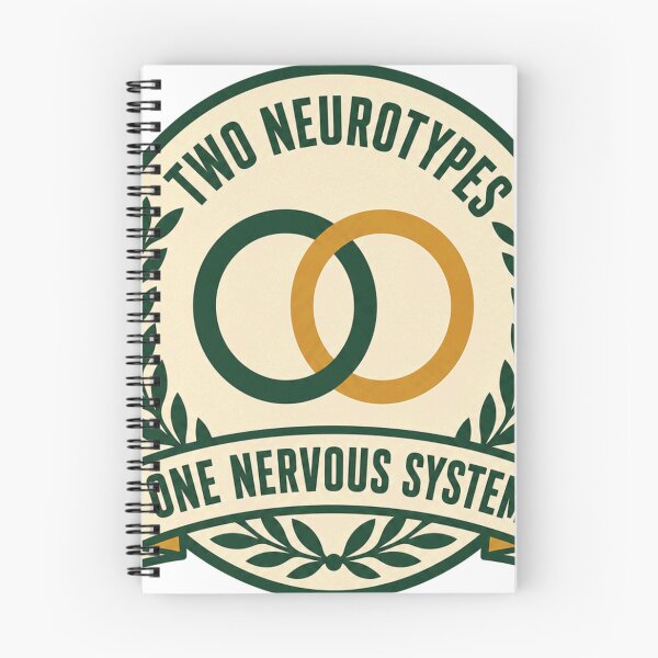 Item preview, Two neurotypes, one nervous system, AuDHD crest, designed and sold by BoosterShop.