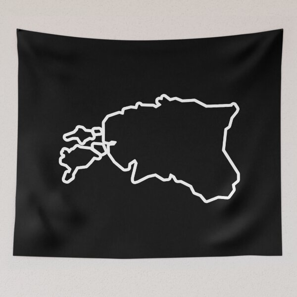 Item preview, Estonia Country Outline EE designed and sold by shitpostee.