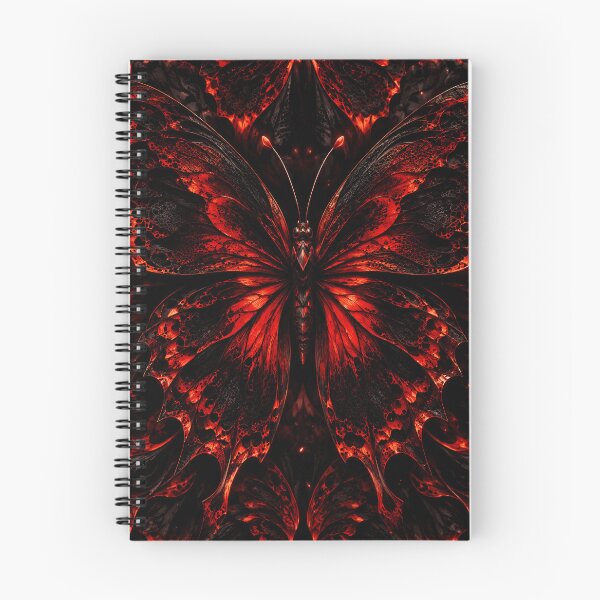Item preview, Fiery Red Butterfly Wing Symmetry designed and sold by KuzeyWestStudio.