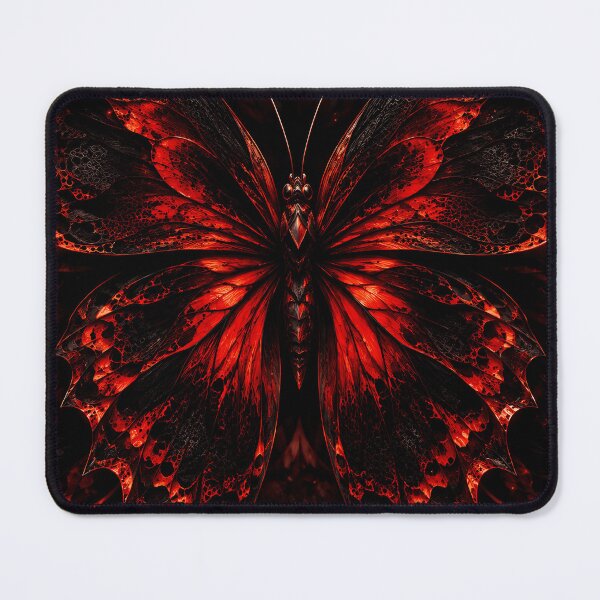 Item preview, Fiery Red Butterfly Wing Symmetry designed and sold by KuzeyWestStudio.