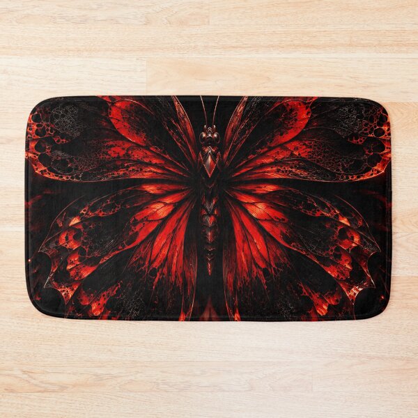 Item preview, Fiery Red Butterfly Wing Symmetry designed and sold by KuzeyWestStudio.