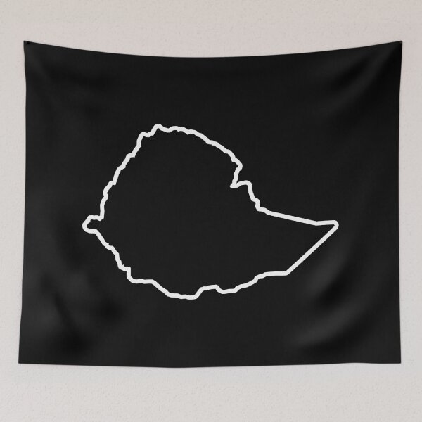 Item preview, Ethiopia Country Outline ET designed and sold by shitpostee.