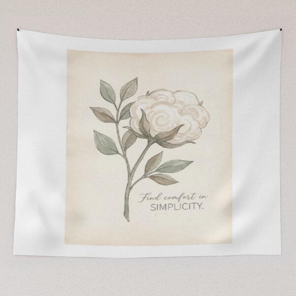 Item preview, Comfort in Simplicity – Minimalist Cotton Art designed and sold by Cristhian Almanza.