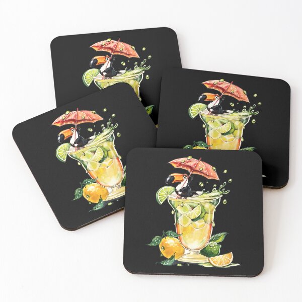 Item preview, Toucan Tropical Drink Umbrella Bird Summer designed and sold by perowawbilton.