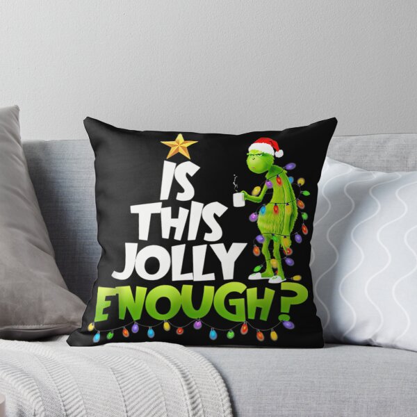 Item preview, Is This Jolly Enough Grinch Xmas Lights Funny Christmas designed and sold by ImogenDavisArt.