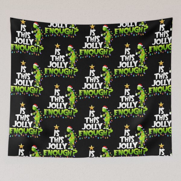 Item preview, Is This Jolly Enough Grinch Xmas Lights Funny Christmas designed and sold by ImogenDavisArt.