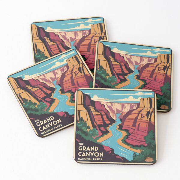 Item preview, The Grand Canyon – Bold Retro National Park Illustration  designed and sold by Eclipse 3699.