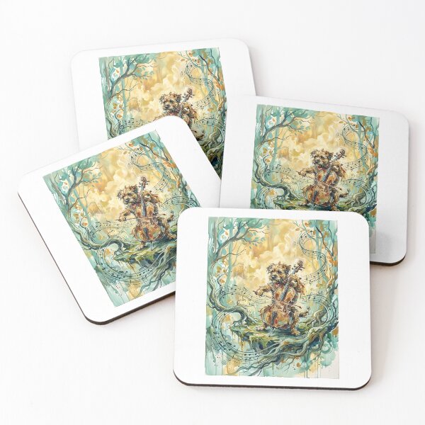 Item preview, Border Terrier Cellist designed and sold by PictoVibe.