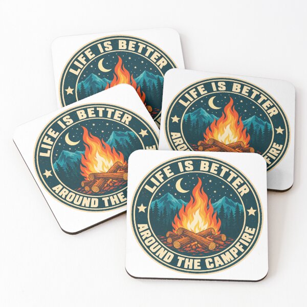 Item preview, Life Is Better Around The Campfire Vintage Design designed and sold by bobcatmarty.
