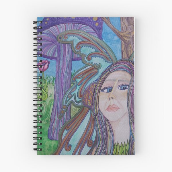 Item preview, Enchanted Forest Fairy & Giant Mushroom Painting designed and sold by PEACELOVERSART.