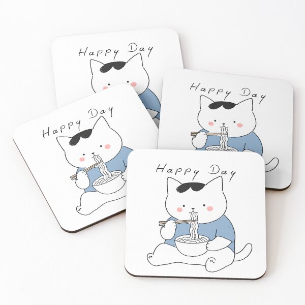 Item preview, Happy Day Cat Noodles designed and sold by Nicoart2077.