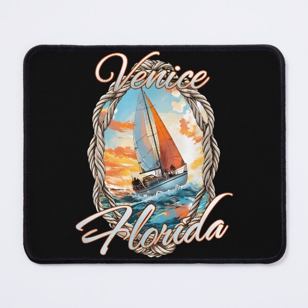 Item preview, Venice Florida Sailboat Sunset Rope Art designed and sold by desortxtorf.