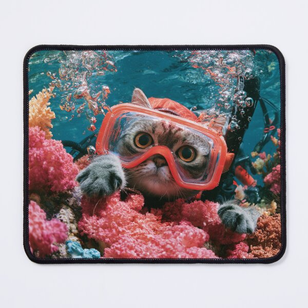 Item preview, Scuba Cat designed and sold by bubblyrainbow.