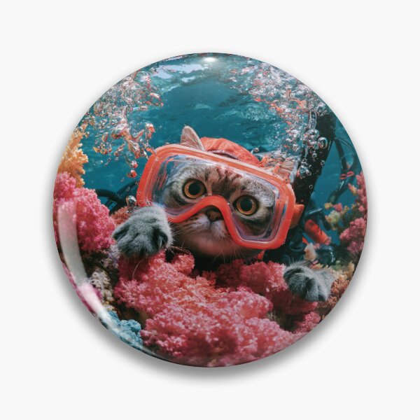 Item preview, Scuba Cat designed and sold by bubblyrainbow.