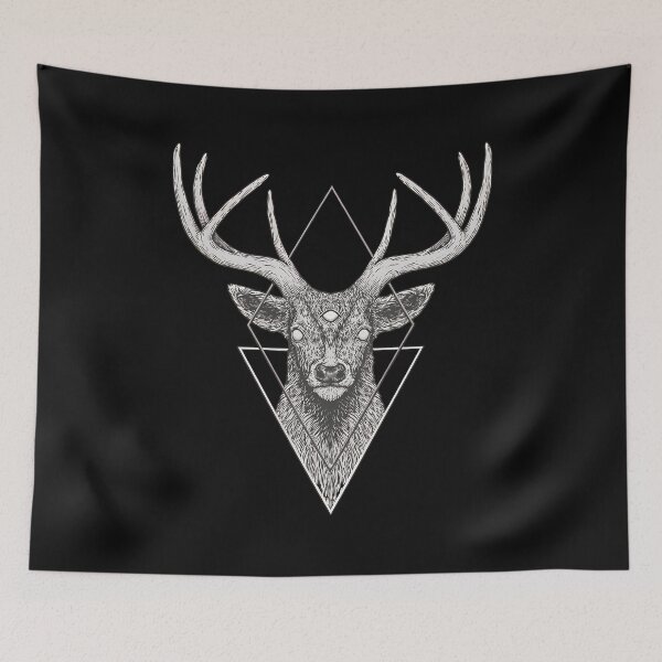 Item preview, Geometric Stag Animal Woodland  designed and sold by SARALINDO.