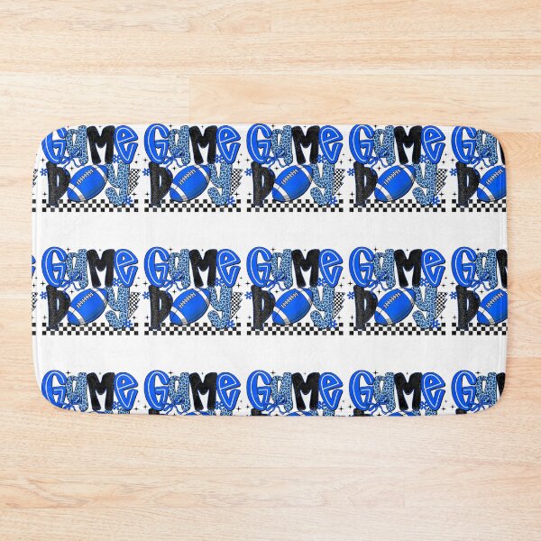 Item preview, Game Day Football Blue Leopard Touchdown Team Spirit Blue designed and sold by RealestInternet.