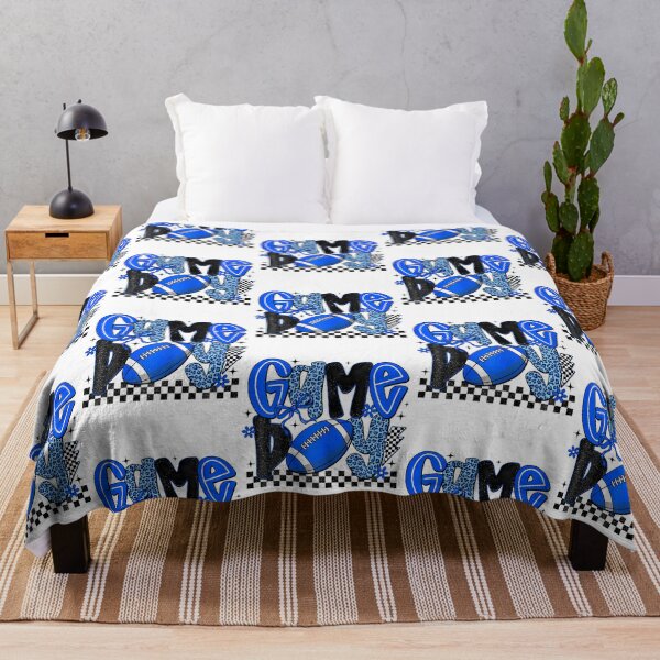 Item preview, Game Day Football Blue Leopard Touchdown Team Spirit Blue designed and sold by RealestInternet.