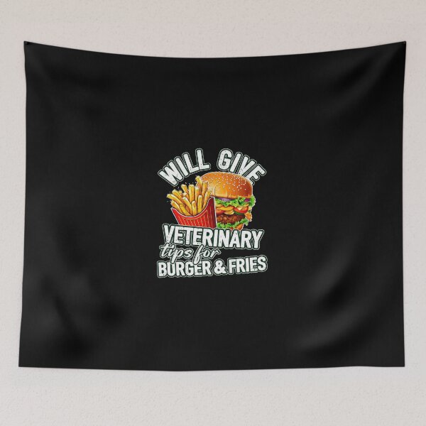 Item preview, Veterinary Tips for Burger and Fries Funny Gift designed and sold by paulisihbogut.