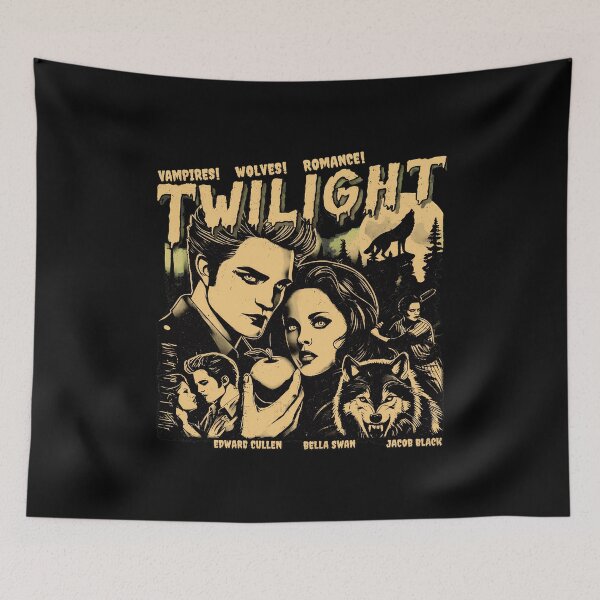 Item preview, Retro Romance Vampire Wolf Graphic  designed and sold by JonathanL66590.