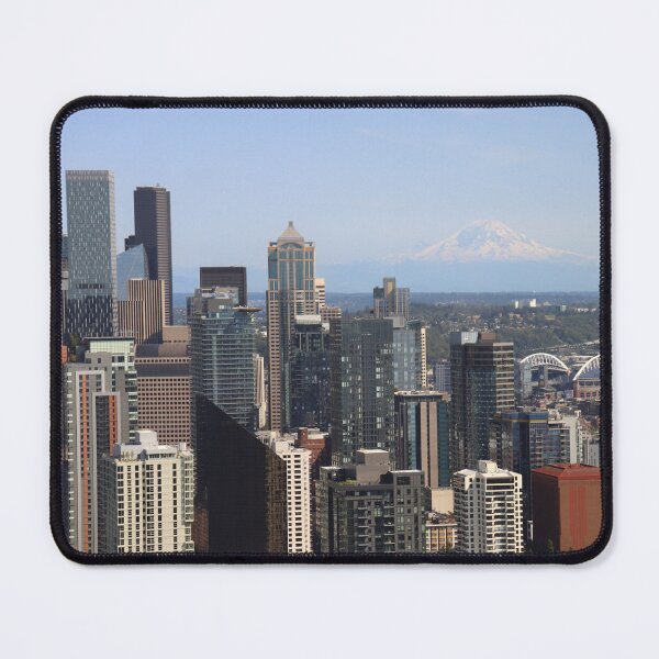 Item preview, Seattle city and Mount Rainier  designed and sold by neta98.