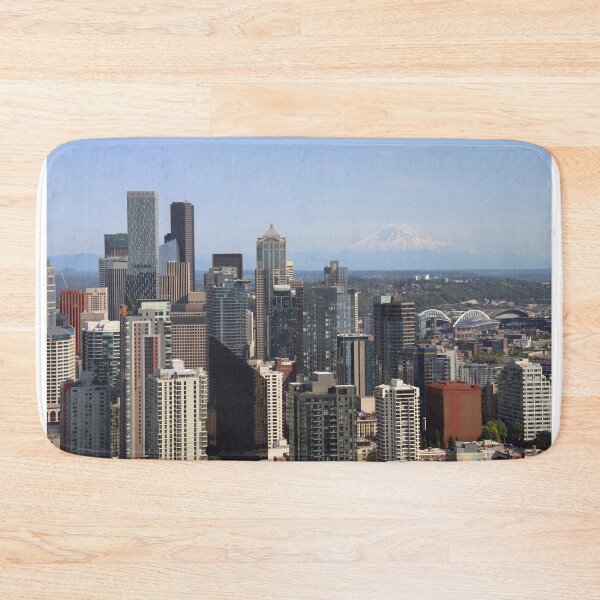 Item preview, Seattle city and Mount Rainier  designed and sold by neta98.