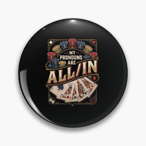 Item preview, My Pronouns Are All In Funny Poker Player Card Table designed and sold by RealestInternet.