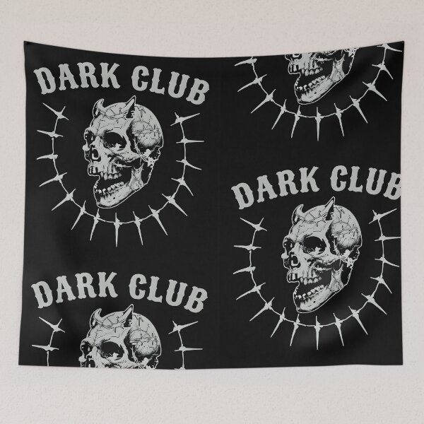 Item preview, Dark Club Devil Skull Halloween Grunge  designed and sold by iconiicc.