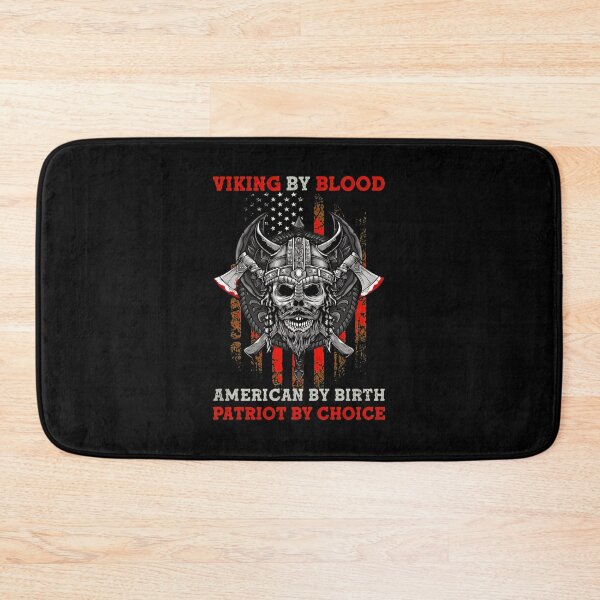 Item preview, Viking Blood American Birth Patriot Choice Skull Axes Flag designed and sold by pewittktvarner.