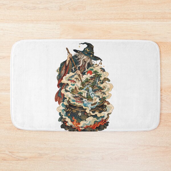 Item preview, The Cauldron of Dreams – Mystical Wizard Japanese Fantasy Art designed and sold by Substance_life.