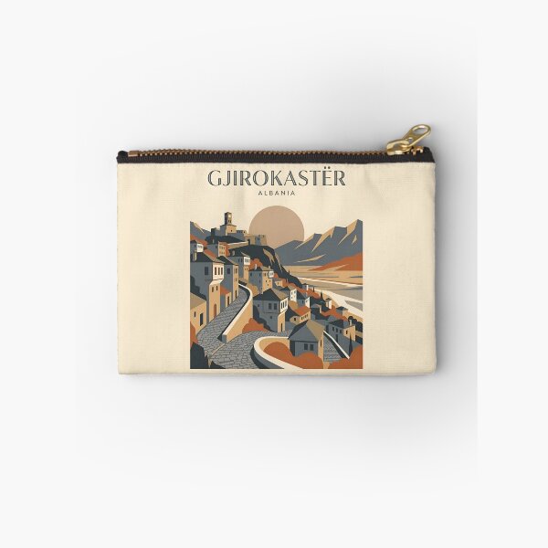 Item preview, Gjirokaster Albania Vintage Travel Poster - Stone City Art Print designed and sold by DuckOddity.