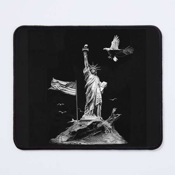 Item preview, Statue of Liberty American Eagle Flag Patriotic Art designed and sold by inkoutninja.