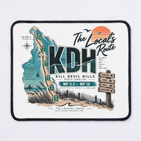 Item preview, Kill Devil Hills KDH Milepost Route designed and sold by The Coastal Route.