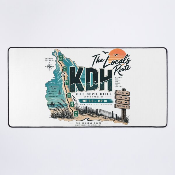 Item preview, Kill Devil Hills KDH Milepost Route designed and sold by The Coastal Route.
