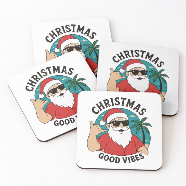 Item preview, Tropical Summer Santa Claus - Christmas Good Vibes designed and sold by wingoo22.