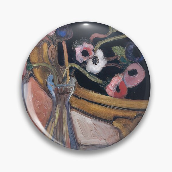 Item preview, Anemone and mirror 1920 designed and sold by VeilOfPigments.
